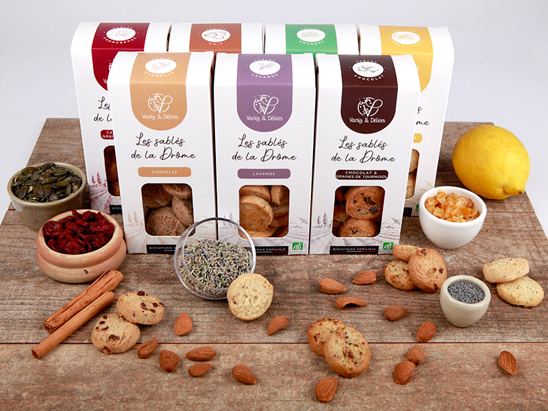 Gamme sucrée Vanig & Délices pour magasins bio et épiceries fines
